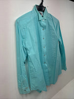 New WC Teal Long Sleeve Button Up English Shirt Size 8 DD-69