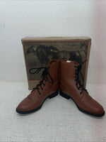 New Brown Lace Up Cimarron Cowboy Boots. 2210100-02 13.5 13 1/2 D. 23-85