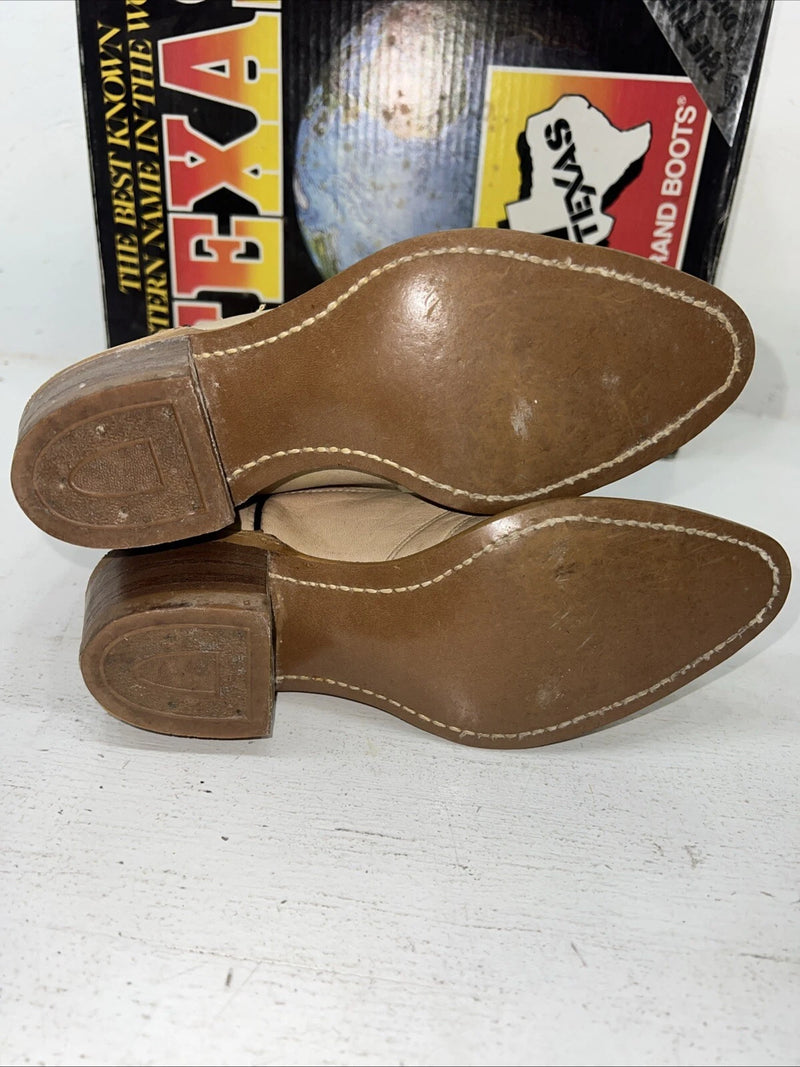 New Women’s Tan Texas Brand Cowboy Boots. L 140 6 M. 20-131