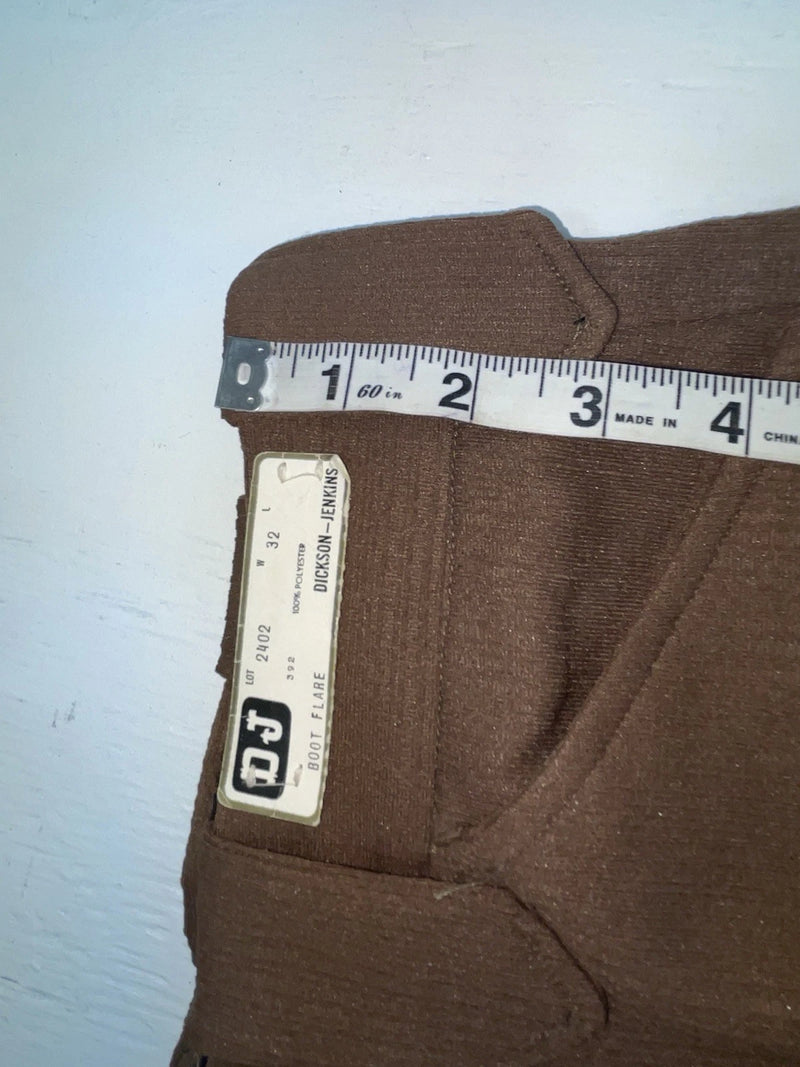 New Vintage Brown Dickson Jenkins Polyester Pants #2402 ZZ-39