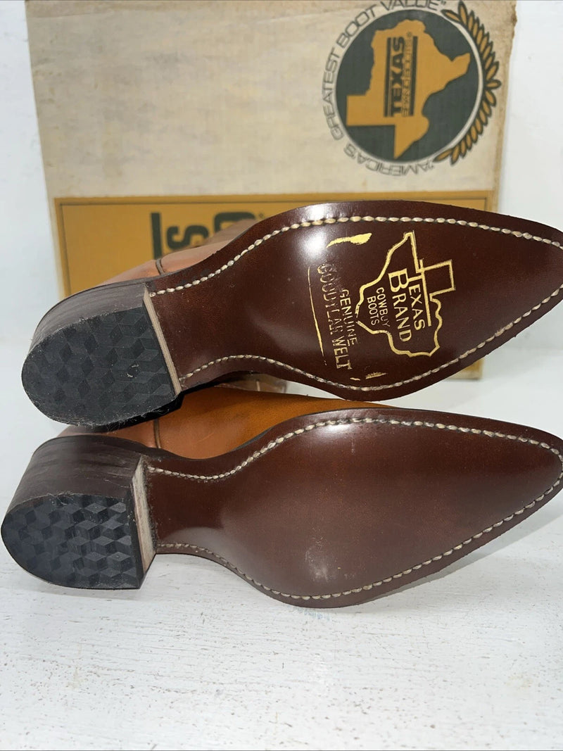 New Women’s Brown Texas Brand Cowboy Boots. 4422 6 M. 20-137