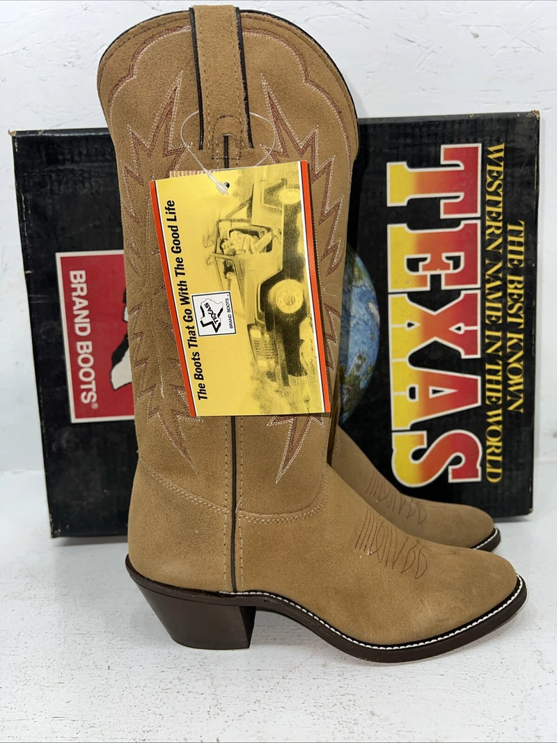 New Women’s Brown Texas Brand Cowboy Boots. 4906 6.5 6 1/2 M. 19-119