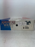 New Men’s Gray Lace Up American West Cowboy Boots. 6999 8 E W. 1-30