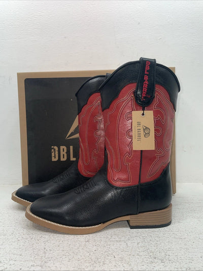New Youth Red DBL Barrel Cowboy Boots. 4472001 4. 22-97