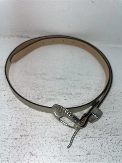 New Cream Genuine Leather Fish Scale 35” Belt Z-34