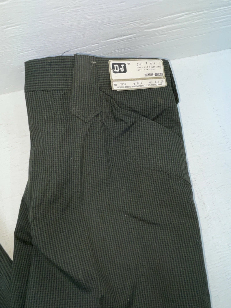 New Vintage Green Dickson Jenkins Polyester Pants #2191 OO-42