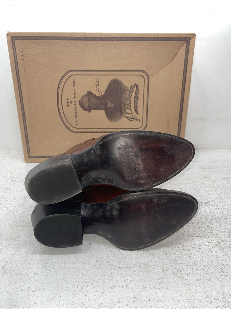 New Men’s Brown J Chisholm Cowboy Boots. 911 7 D. 1-43