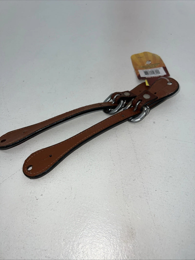 New Tough 1 Brown Leather Spur Straps #78-3643 3C-24