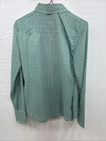 New Women’s Dickson Jenkins Green design Long Sleeve Pearl Snap Small DD-44