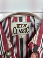 New Kids ELY Classic Red Stripe Long Sleeve Pearl Snap Small DD-138