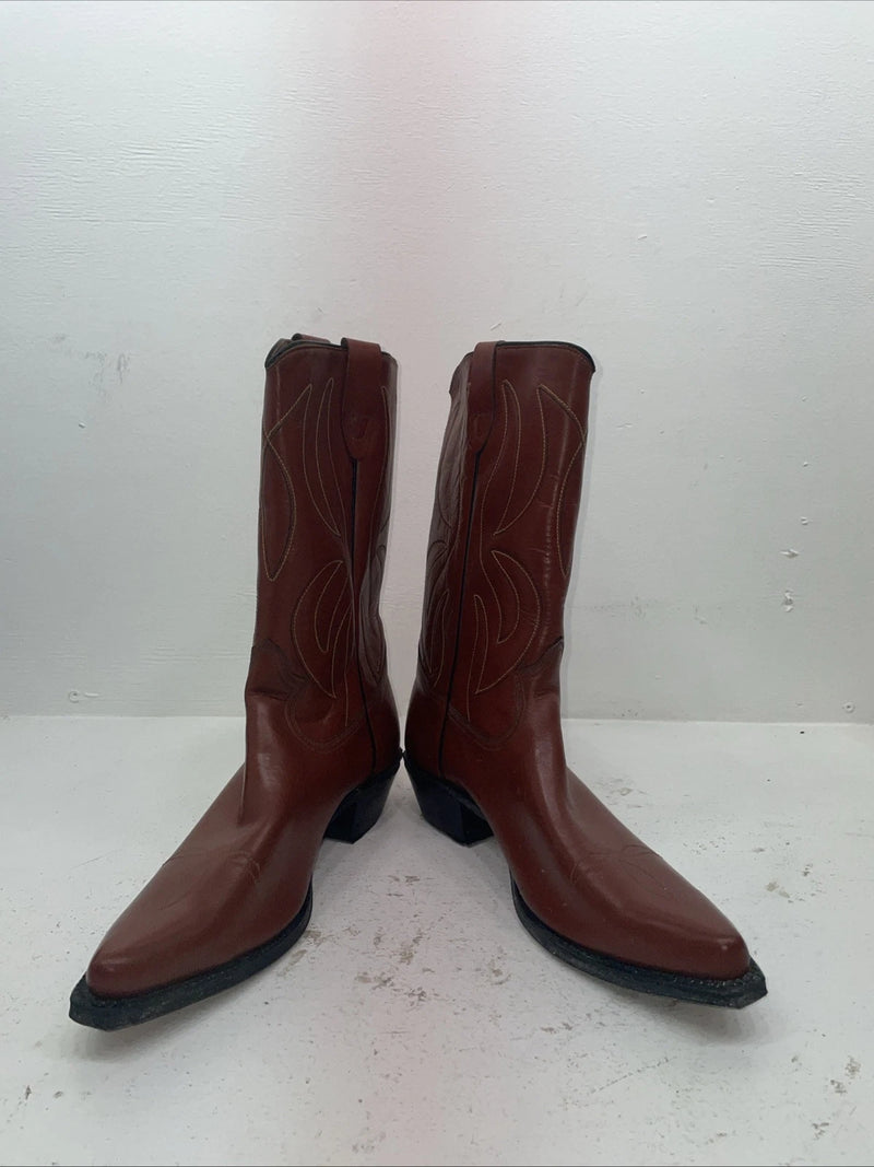 New Men’s Brown Rodeo Cowboy Boots. 5044 10.5 10 1/2 D. 8-27