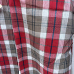 New Men’s ELY Plains Red Plaid Long Sleeve Pearl Snap 16.5 X 34 Large CC-71