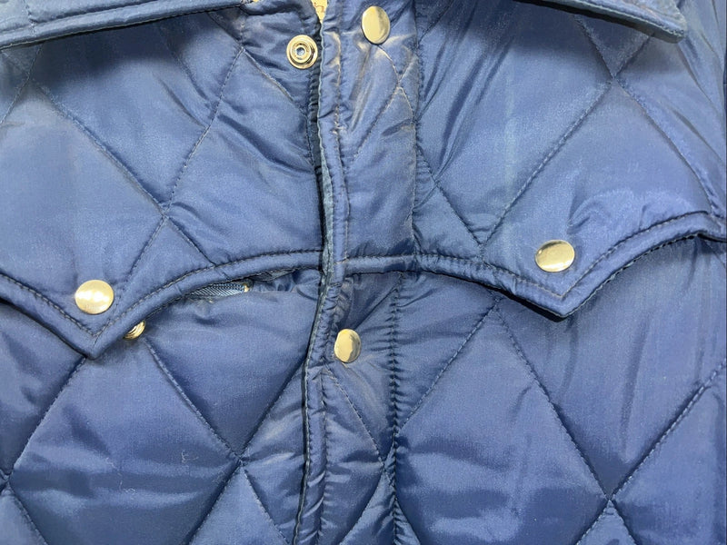 New Women’s Navy Western Fashion Puffer Jacket Size 10 QQ-19