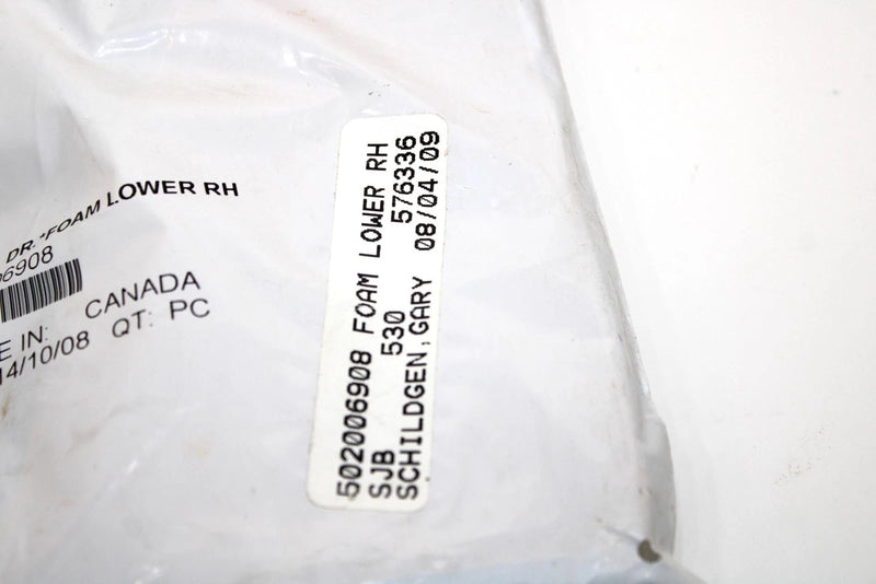 2008 Ski-doo Mxz 800r Oem Left Upper Foam (NOS) 502006908 SS86