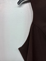 New Women’s Lady DJ Brown Showing Vest Size 40 YY-29