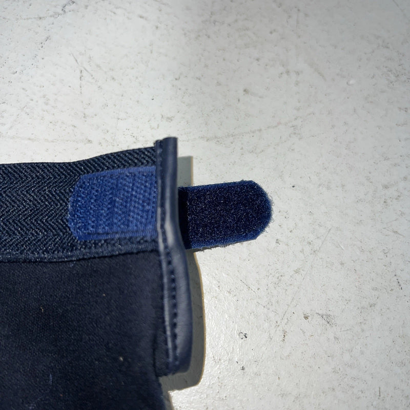 New Navy Blue Cross Country Cotton Pebble Riding Gloves Large E-504