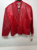 New Women’s Red 1849 Authentic Ranchwear Western Show Jacket XL WW-31