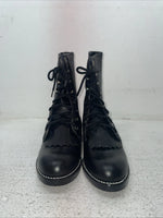 New Youth Black Lace Up Bronco Cowboy Boots. 3050 3.5 3 1/2 D. 22-43￼