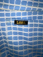 New Vintage Blue Checkered Lee Polyester Pants #2652644 VV-91