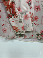 New Women’s Dickson Jenkins Pink Floral Long Sleeve Pearl Snap Size 32 MM-56