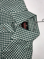 New men’s Western Shirt Works Green Pearl Snap Short Sleeve 14.5 Small A-181
