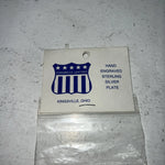 New Womens Congress Leather Silver Sterling Hair Clip. 93305 A-124