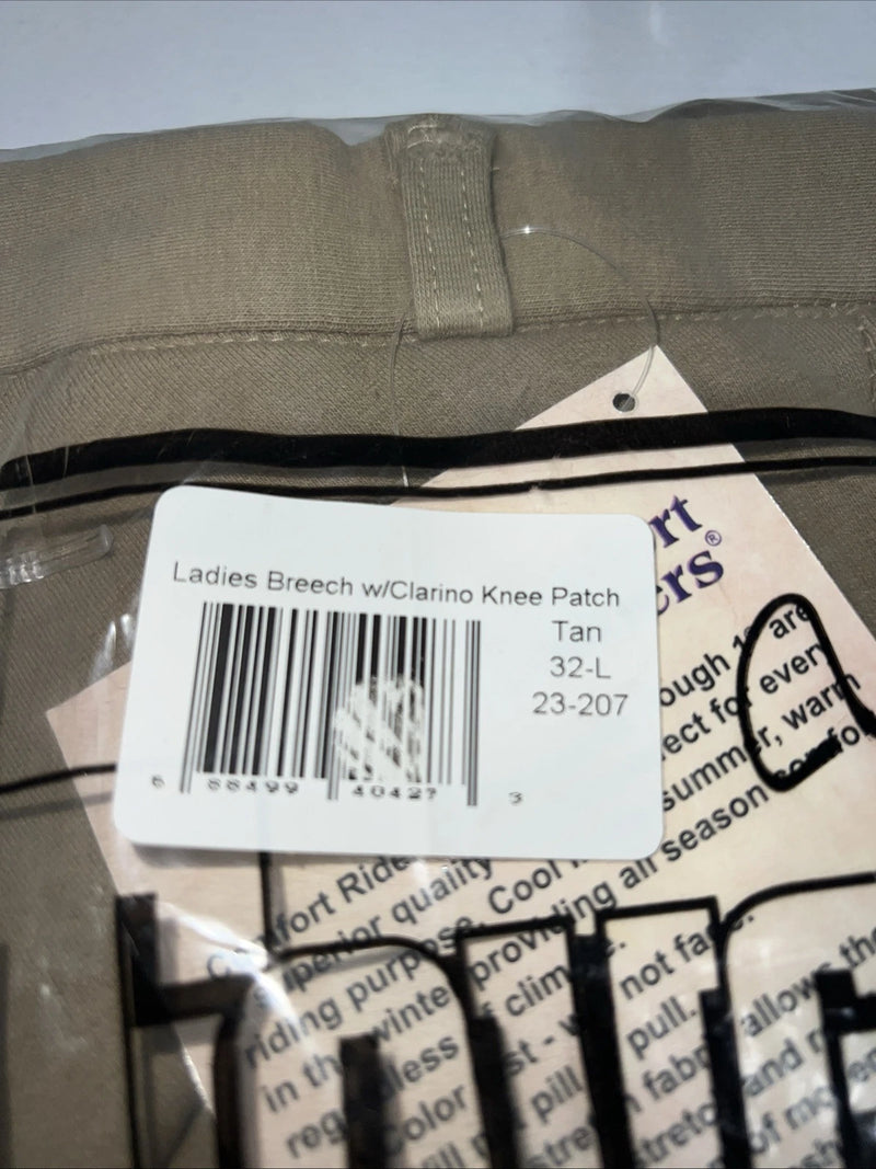 New Women’s Brown Tough 1 Comfort Riders English Riding Pants. 32 L C-46