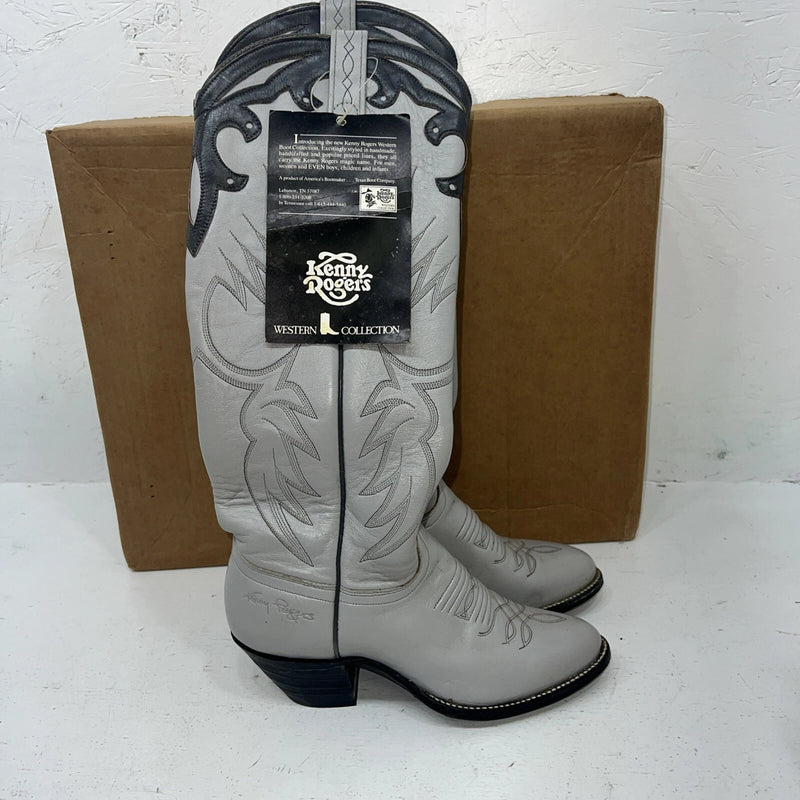 New Women’s Gray Kenny Rodger’s Cowboy Boots. S4202 5.5 5 1/2. 20-43