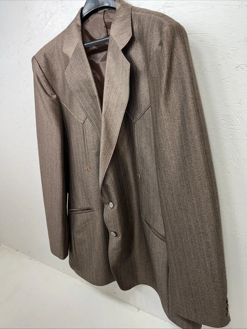 New Men’s Mesquite Brown Suit Jacket 50L Y-604