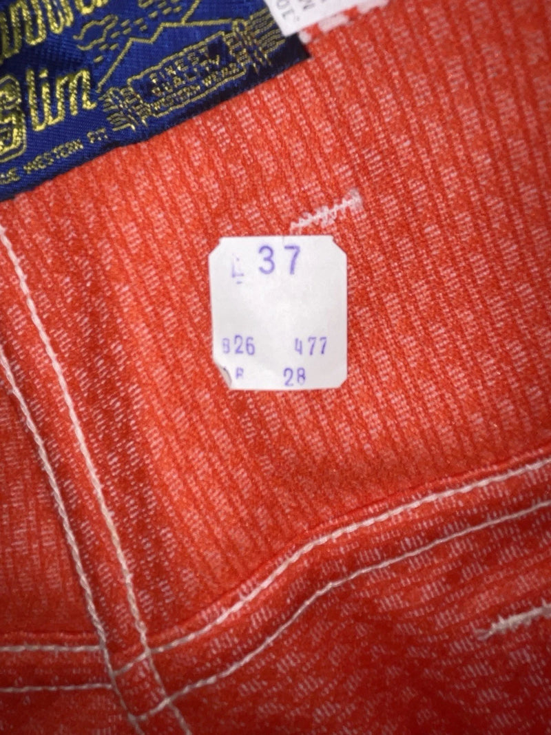 New Vintage Red Polka Dot Panhandle Slim Polyester Pants #8022 XX-59