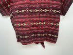 New Women’s Red Aztec Cumberland Outfitters Short Sleeve Button Up Shirt 3B-103