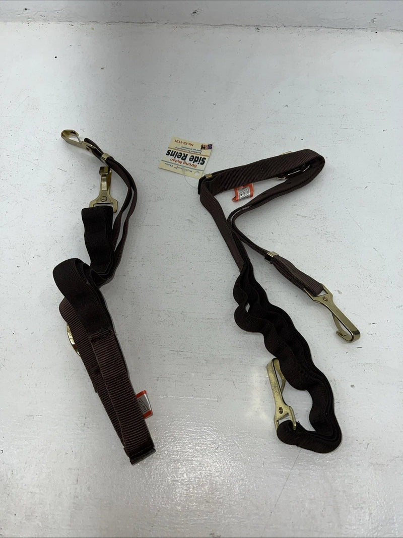 New Professionals Choice Brown Nylon Side Reins #52-1121 HH-15