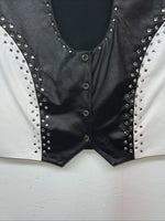 New Women’s Black White 1849 Authentic Ranchwear XXXL Show Vest WW-42