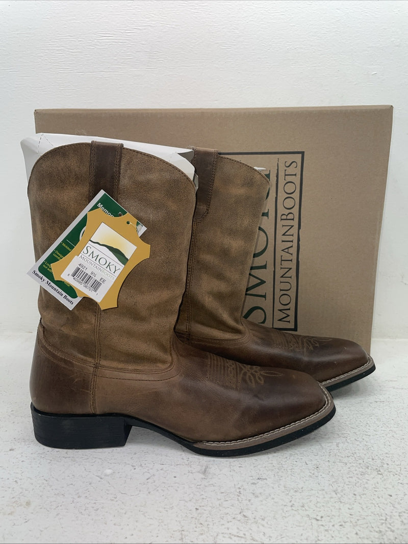 New Men’s Brown Smoky Mountain Cowboy Boots. 4921 9.5 9 1/2 E E. 4-55