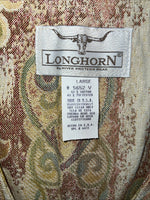 New Women’s Longhorn Multicolor Floral Vest Large #5652 WW-40