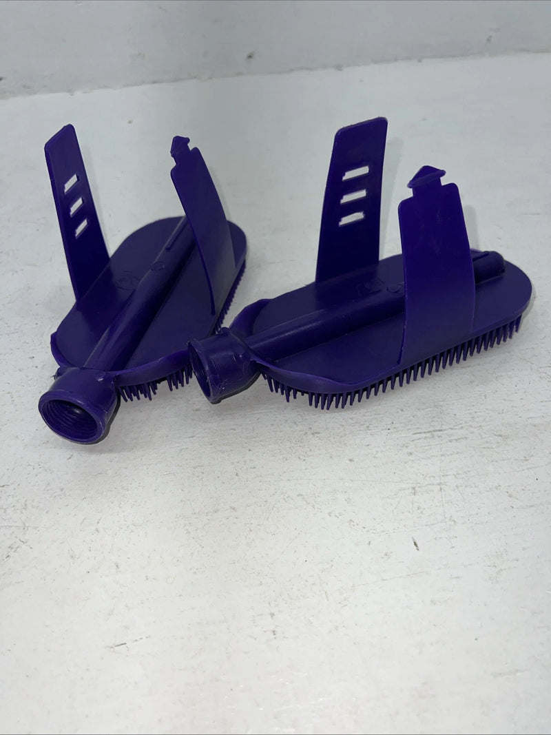 New Purple Hose Hook Up Horse Bath Brush Set Of 2 F-501