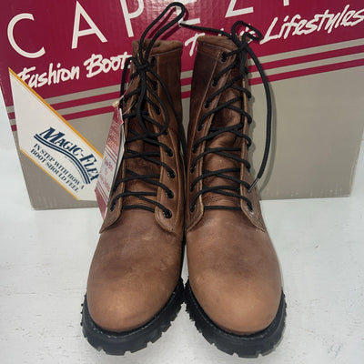 New Women’s Brown Lace Up Capezio Cowboy Boots. L549 5.5 5 1/2 M. 20-31
