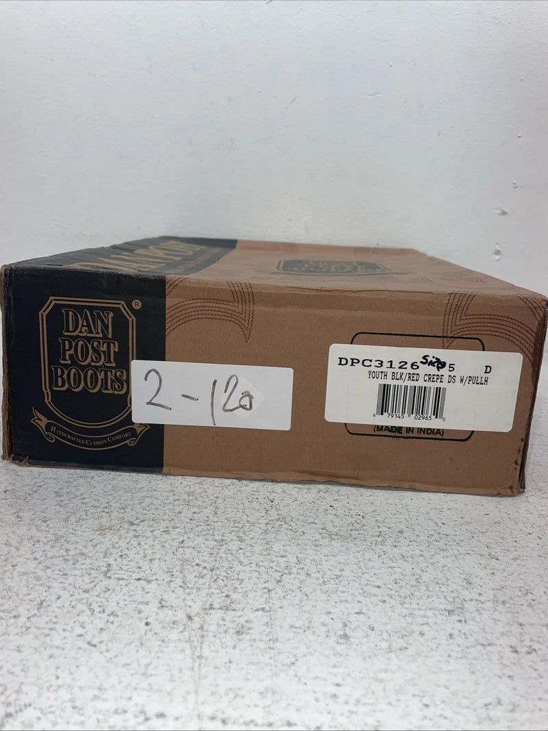 New Youth Red Dan Post Cowboy Boots. C 3126 5. 2-120