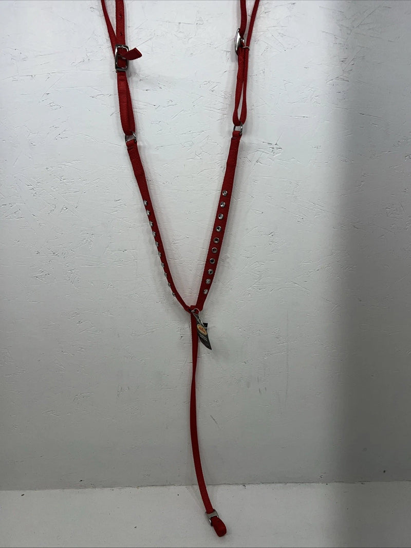 New Red Bling Fabtron Nylon Breastcollar #6821-1 EE-10