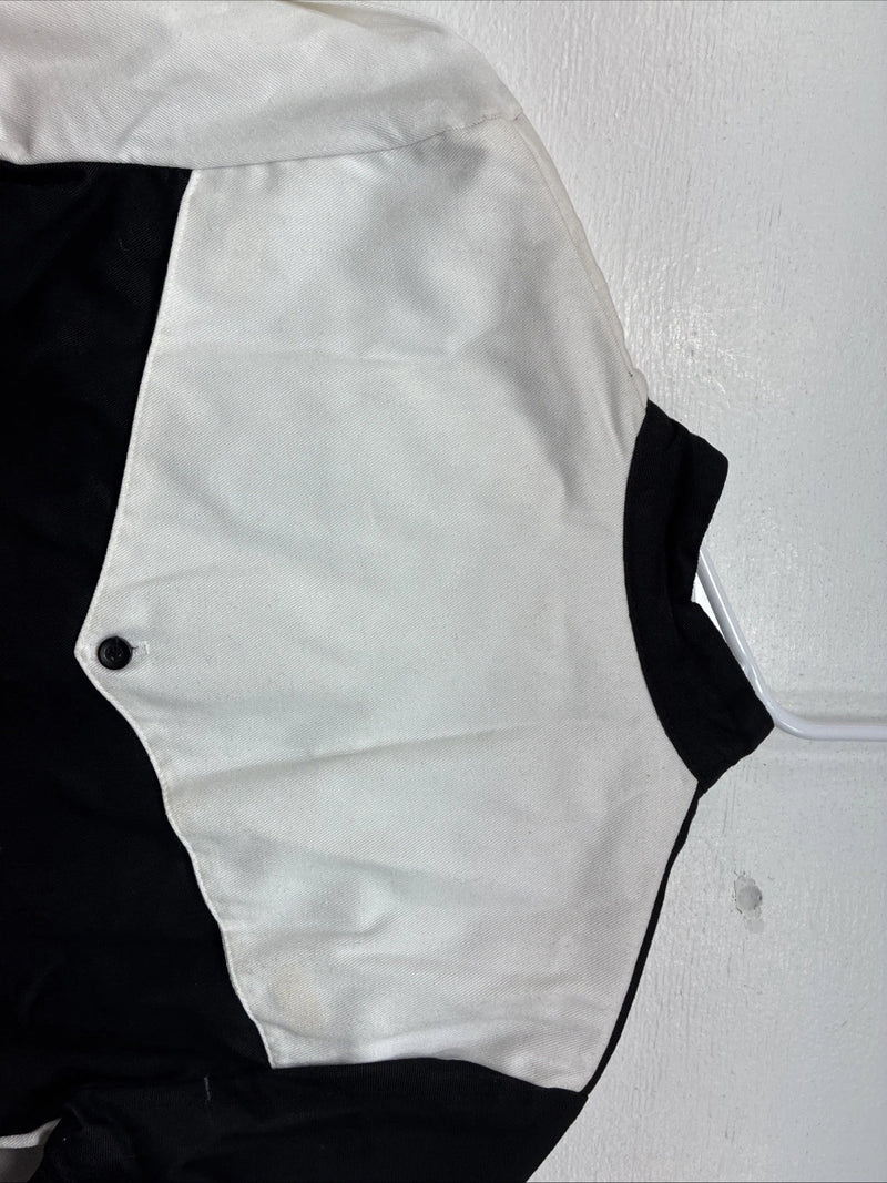 New Kids Cowboy Threads Black White Long Sleeve Button Up Size 10 TT-26