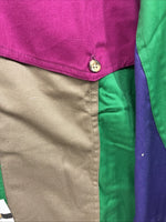 New Men’s San Angelo Multicolor Long Sleeve Button Up Short XL T-39
