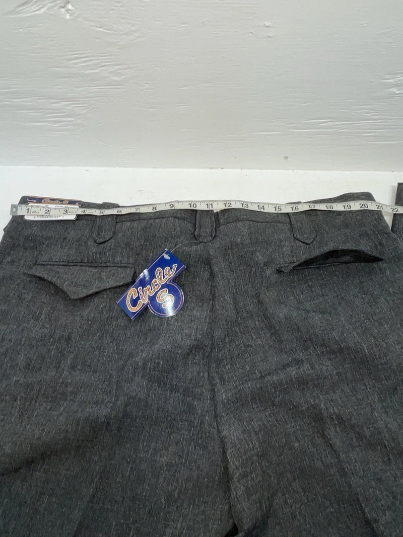 New Vintage Gray Circles S Polyester Pants #CP4776 XX-76