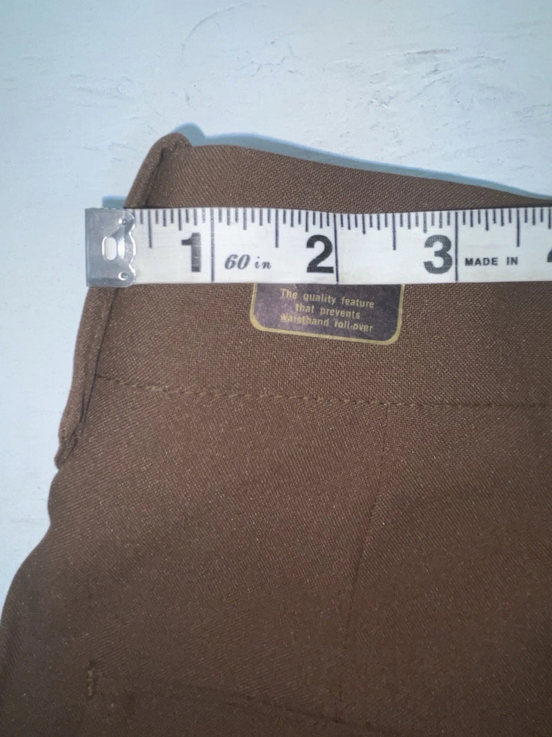 New Vintage Brown Dickson Jenkins Polyester Pants #2060 3A-23