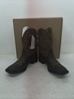 New Youth Brown Nocona Cowboy Boots. N K 5053 4.5 4 1/2 D. 22-68