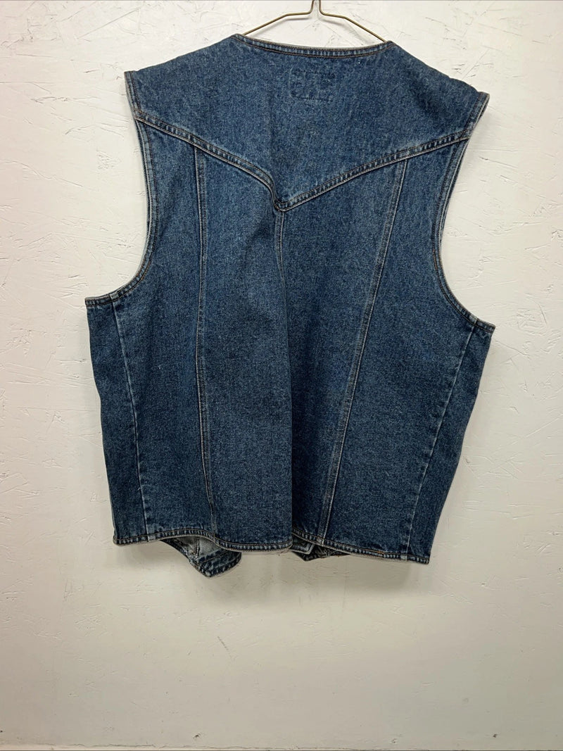 New Mens ELY Cattleman Jean Jacket Tank top Large #241104 QQ-11