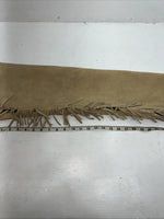 NOS Tan Children’s Show Chaps With Fringe Adjustable Waist 36” L-40