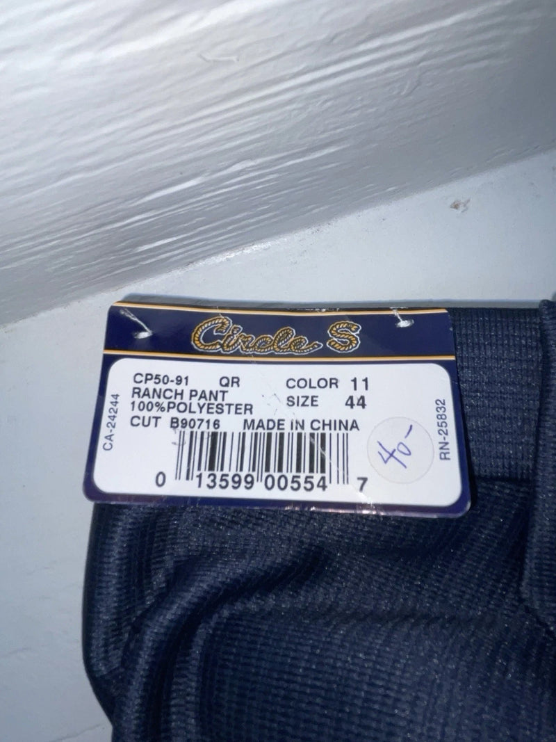 New Vintage Blue Circle S Polyester Pants #CP5091 OO-12