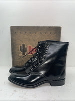 New Men’s Black Lace Up Laredo Cowboy Boots. 1220 13 E E. 8-49