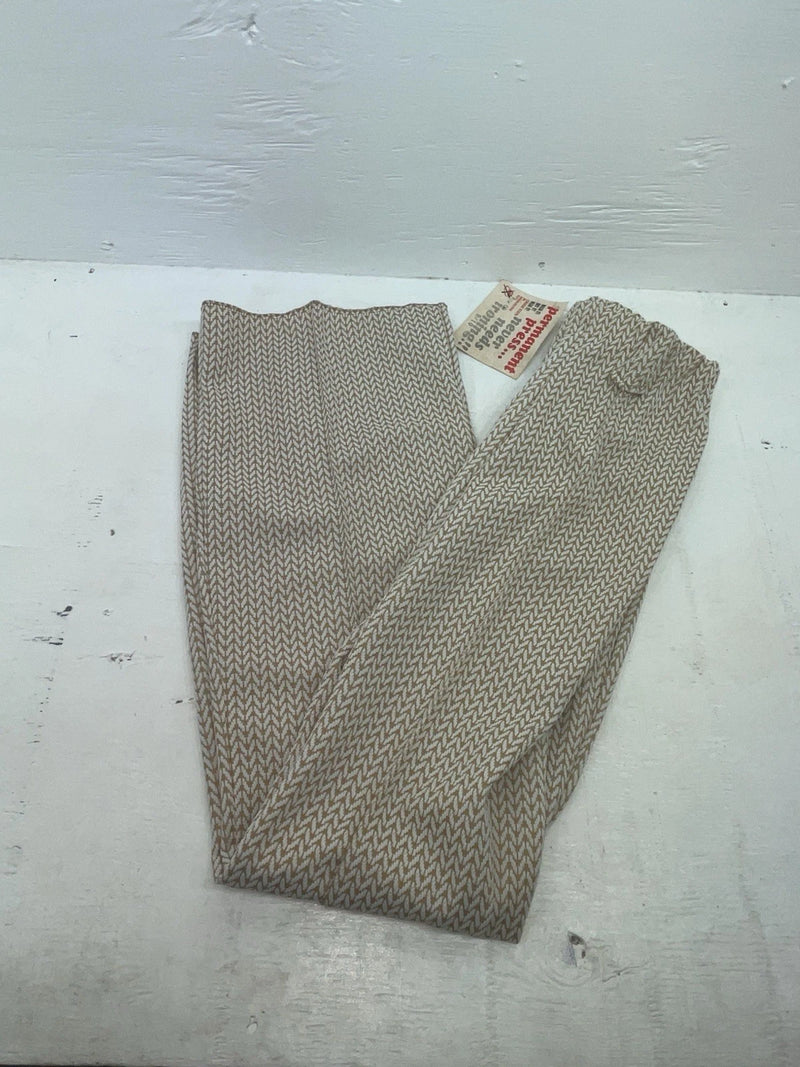 New Vintage Brown Knitted Rockmount Polyester Pants #3849 XX-10