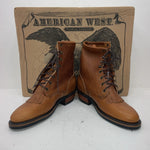New Women’s Brown American West Cowboy Boots. 59003 10 M. 15-122